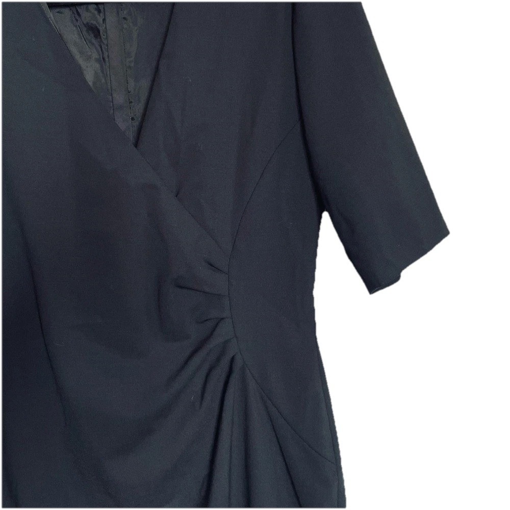 Boss Hugo Boss Donela Office Work Black Mini Dress Size 6 Smart Casual Tailored - Picture 5 of 8